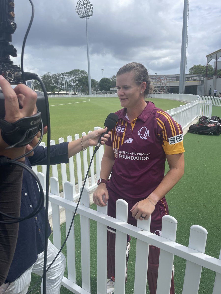 Jess Jonassen admits she was “gutted” to miss Test selection but dominated in the #WNCL today with 4-6 and 29 not out in a big win for final-bound Queensland