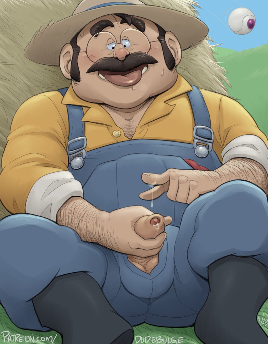 Farmer with a Shotgun! (Well, more of a Handgun) One of the cutest, most minor characters in all of DBZ but hey, I wanted to show him some love! We appreciate a hard-working farmer, and doubly so when he takes some time to work on himself! #nsfw