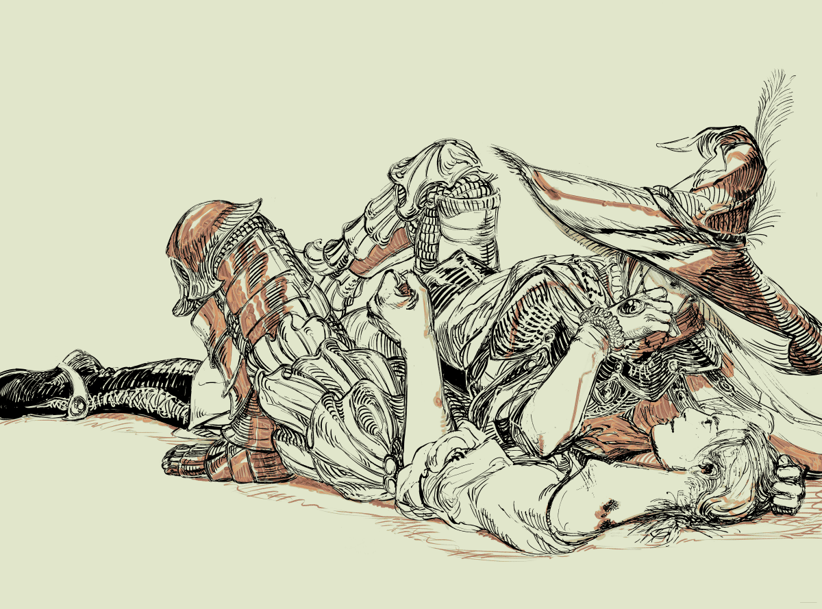 sickcallfuu's tweet image. rogier-d_january2024 | #EldenRingFanart #エルデンリング #Rogier #DHunterOfTheDead