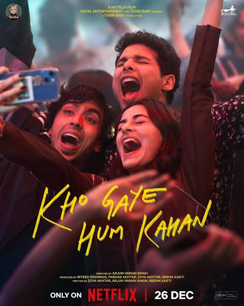 #️⃣22

🍿 Watched :  #KhoGayeHumKahan (2023)

🎧 : தமிழ் DUB ✅

🎬 :  Comedy/Drama

🎞️ : 7.5/10

⏳: 2h 14min

Three best friends juggle life as 20-somethings in Mumbai, where romance, ambition and heartbreak collide with the addictive draw of social media.