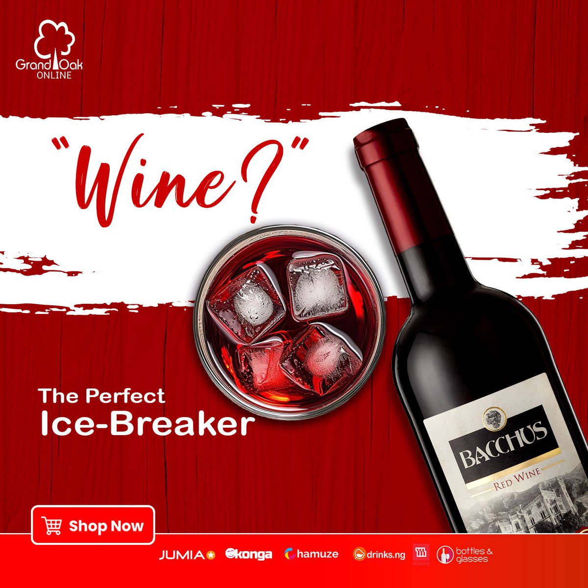 If you notice an awkward silence, why not pop the cap and raise a glass? It's a perfect opportunity to break the ice.

Shop Now on Chamuze.com, Jumia and Konga or tap the link in the bio <a href="/grandoakonline/">Grandoak Online</a>
<a href="/Houseofbacchus_/">House of Bacchus</a>