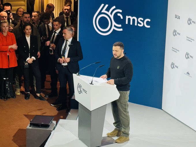 Deeply impressed by the words of President <a href="/ZelenskyyUa/">Volodymyr Zelenskyy / Володимир Зеленський</a>: 

“Don’t ask #Ukraine when the war will end, ask yourself why Putin is still able to continue it.”

#MSC2024 #SlavaUkraini