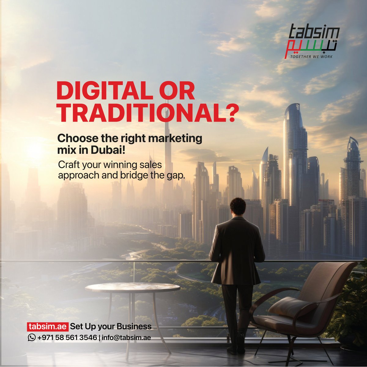 Tabsimonline's tweet photo. To succeed in Dubai's market, businesses must strategically choose between digital and traditional 

📞Call:971585613546
🌐Visit:https://t.co/WEOZhUEgxL
📧Email:info@tabsim.ae

#tabsim #businesssetup #dubaisuccess
#digitalvstraditional #socialmediatrends #uae #dubai🇦🇪 https://t.co/ZSfiCIqIrZ