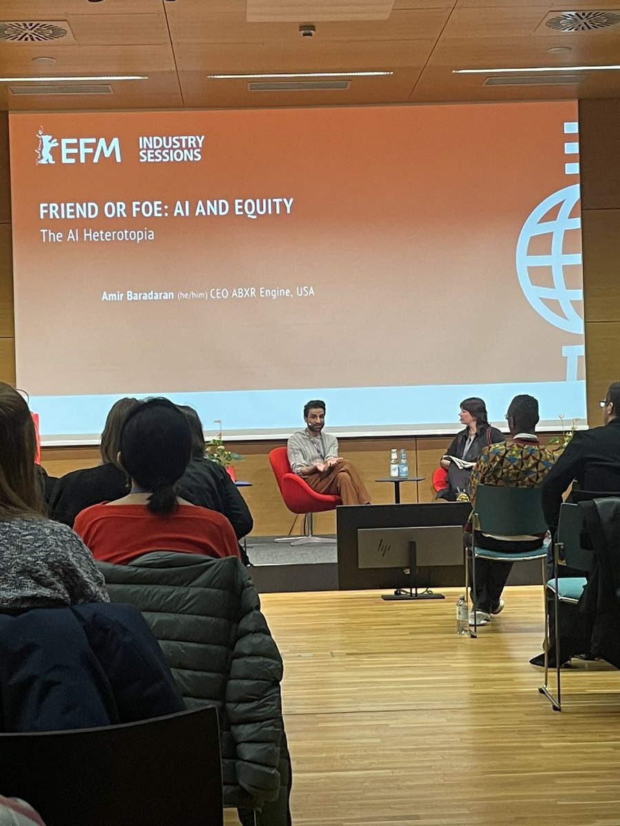 c_hartland's tweet photo. I knew that the camera of my laptop could track my facial expressions however I wasn’t aware my phone did the same ! 😱
How can we collectively use AI for the common good? @amir_baradaran @efm_berlinale #AI #socialmedia #DataPrivacy #datagathering #efm2024 #bigdata https://t.co/UnPm780O4k