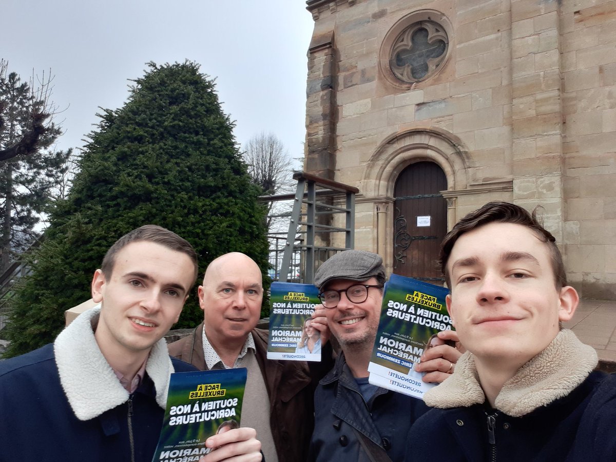 #LaReconqueteEnAction Au Marché d'#Altkirch en soutien à nos agriculteurs ! 
#AvecMarion 
#AvecMarion9Juin2024