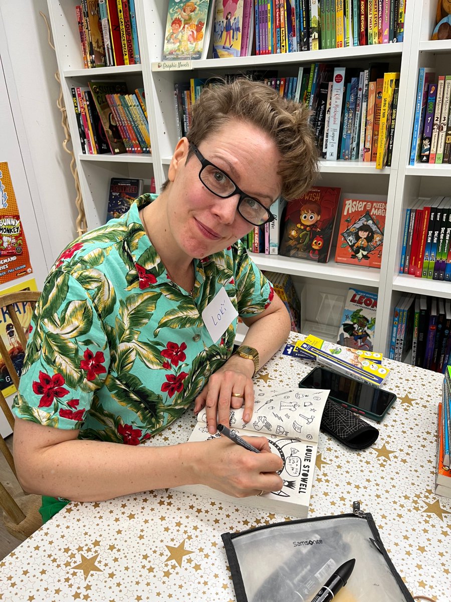 alligatorsmouth's tweet photo. We were mega-excited to welcome @Louiestowell to the shop yesterday for a drawalong and signing based on her much loved Loki series. We now have signed copies in stock...

This event was part of the @BookshopCrawlUK - we are offering 10% discount for bookcrawlers this weekend! https://t.co/o0H3YoVKqG