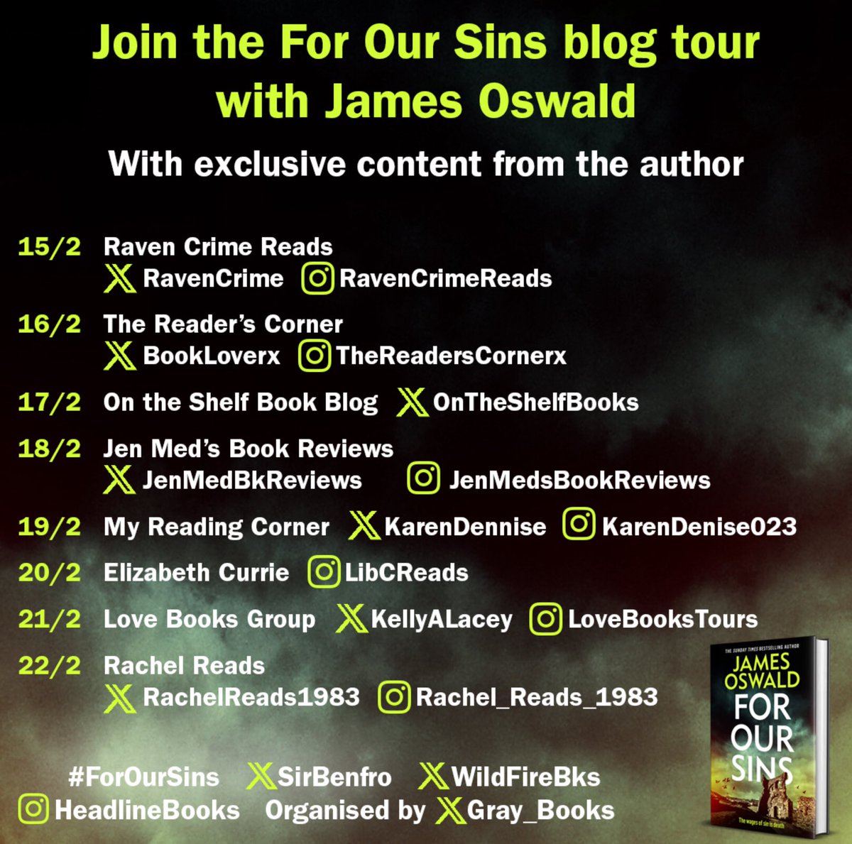 Absolute pleasure to be part of the #ForOurSins blog tour this weekend - it’s amazing to be part of the McLean story A must read for all lovers of Scottish Crime. Get your copy now! @SirBenfro @Wildfirebks @gray_books ontheshelfbookblog.wordpress.com/2024/02/17/for…
