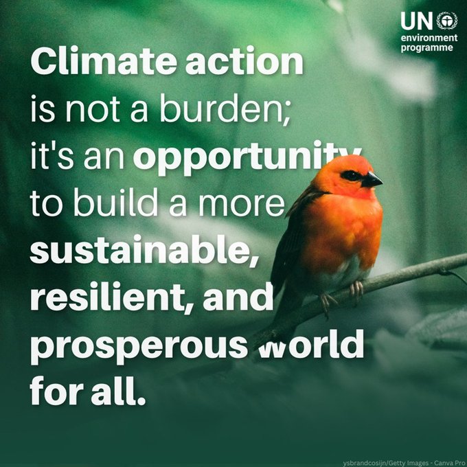 UNBiodiversity's tweet photo. The science is clear – the world is in a state of #ClimateEmergency &amp; time is running out.  
UNEP stands at the core of #ClimateAction efforts to reduce emissions, contribute to climate adaptation, and restore the natural environment.  https://t.co/fIrRLG6Vgx  

VIa @UNEP https://t.co/bzj1UUnV8P
