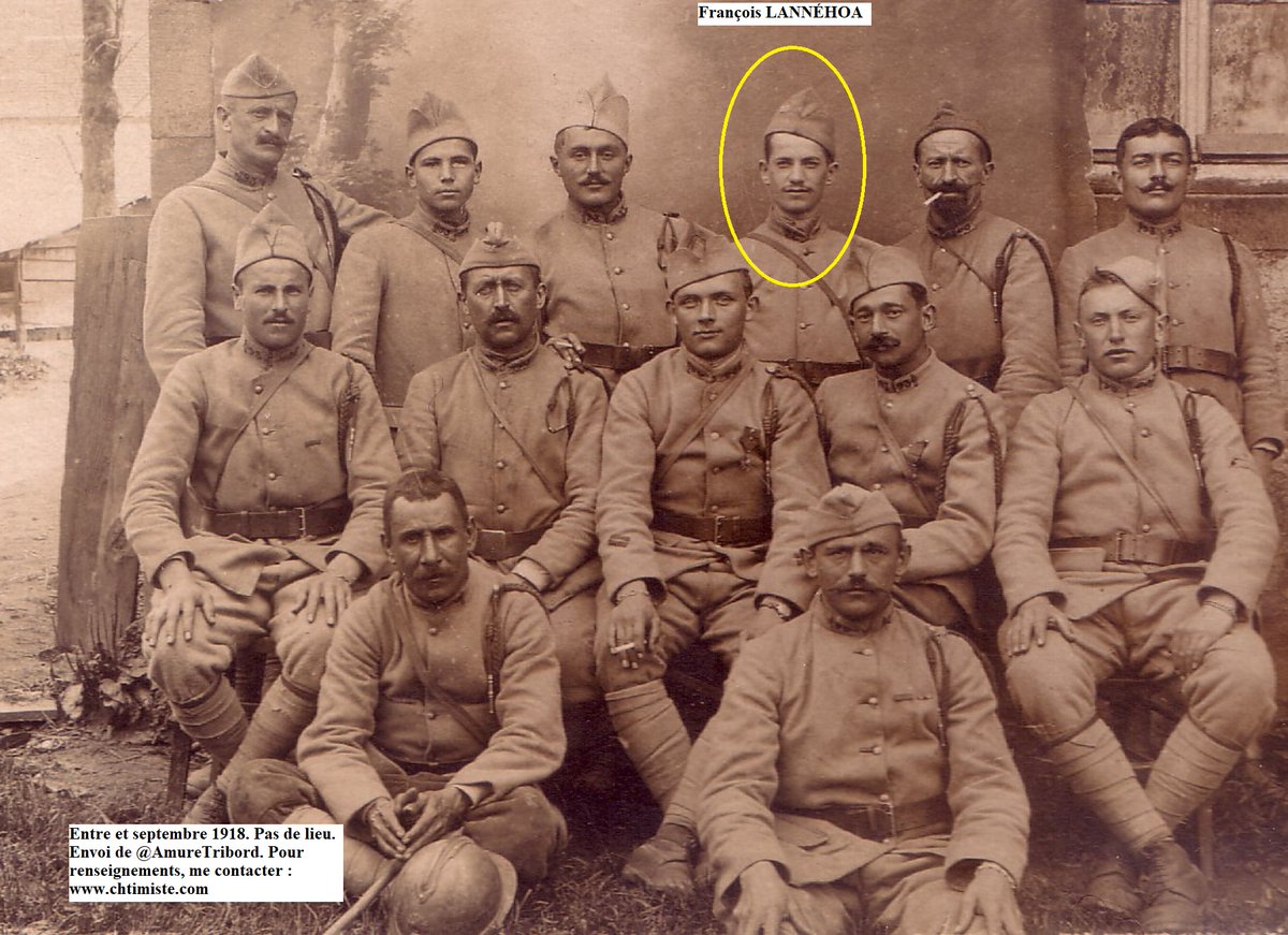 Le_Chtimiste's tweet photo. François LANNÉHOA, né à Servel (Côtes du Nord) le 6/071898, mobilisé en 1917. Photo au 93ème régiment d'infanterie prise entre son arrivée dans ce régiment le 25 juin 1918 et son évacuation pour blessure le 29 sept. 1918 - Puis passé au 151eRI - #Chtimiste #93eRI https://t.co/zeH1KOJmqo