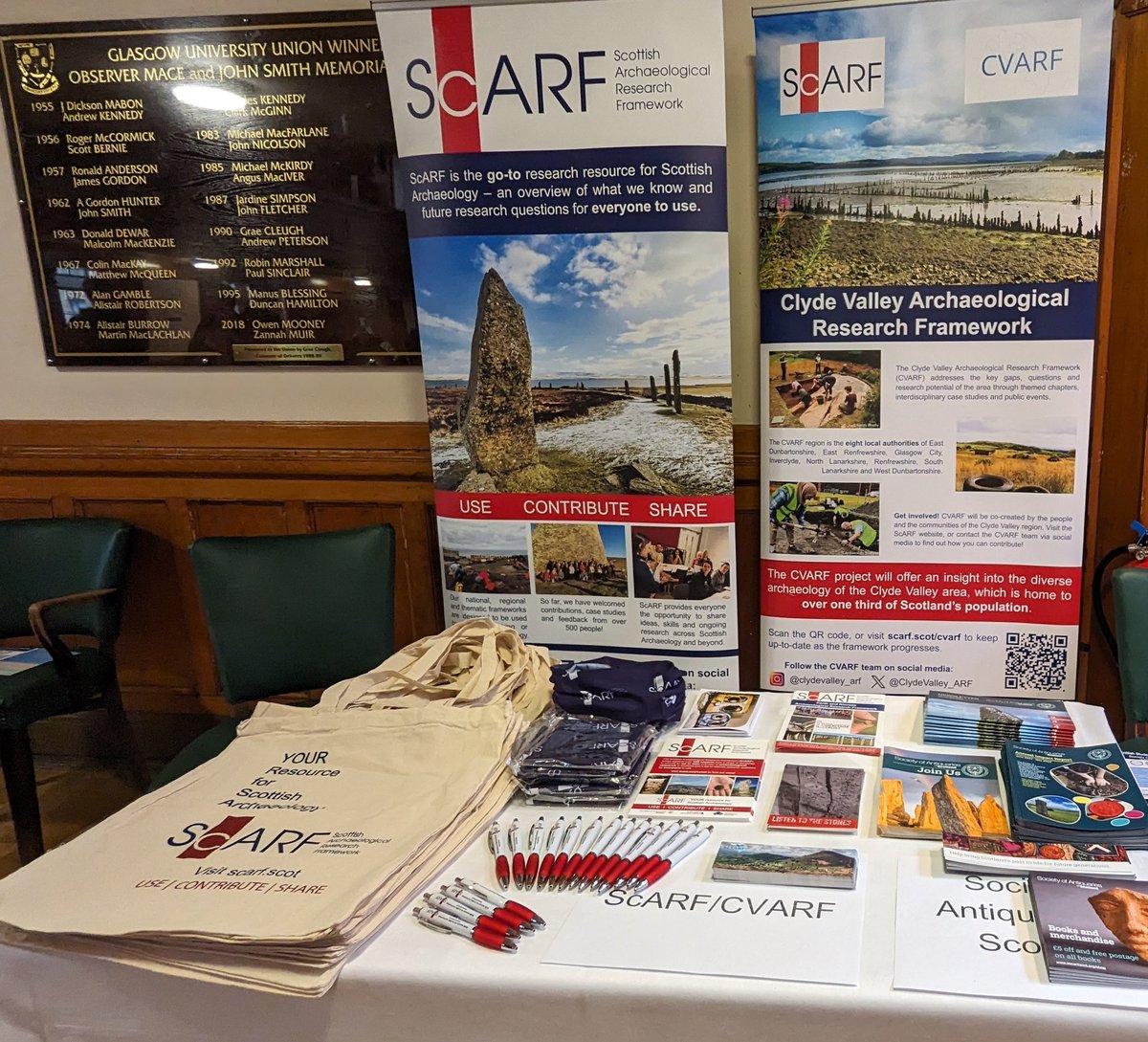 We are here at #SSASC24 at the lovely @UofGlasgow ready to chat all things @ClydeValley_ARF #scarf #socantscot Looks like a great day of talks ahead! #HESSupported