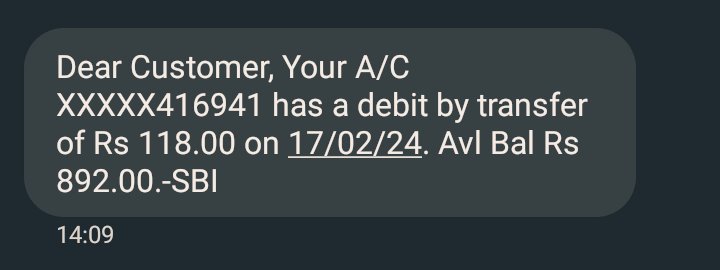 SinghS28667's tweet photo. @TheOfficialSBI 
Hlo dear SBI
I AM A SBI BANK CUSTOMER TODAY HAS MY BANK DEBIT SOME CHARGES 118 RS BUT I HAVE NOT A USE DEBIT AND CREDIT CARD I AM NOT USE TO ONLINE PAYMENT SYSTEM THEN WHY HAVE TO CUT MONEY IN MY BANK  ACCOUNT https://t.co/Ershi0qz49