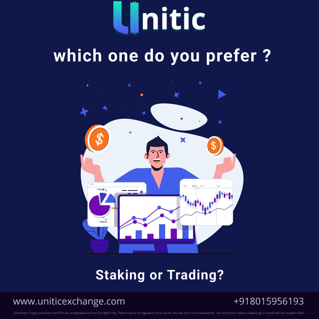 unitic__'s tweet photo. #Staking vs. #Trading: What's the Right Investment Strategy for You?
#Unitic #UTI #Crypto #Investing https://t.co/YcBQcEGXXJ