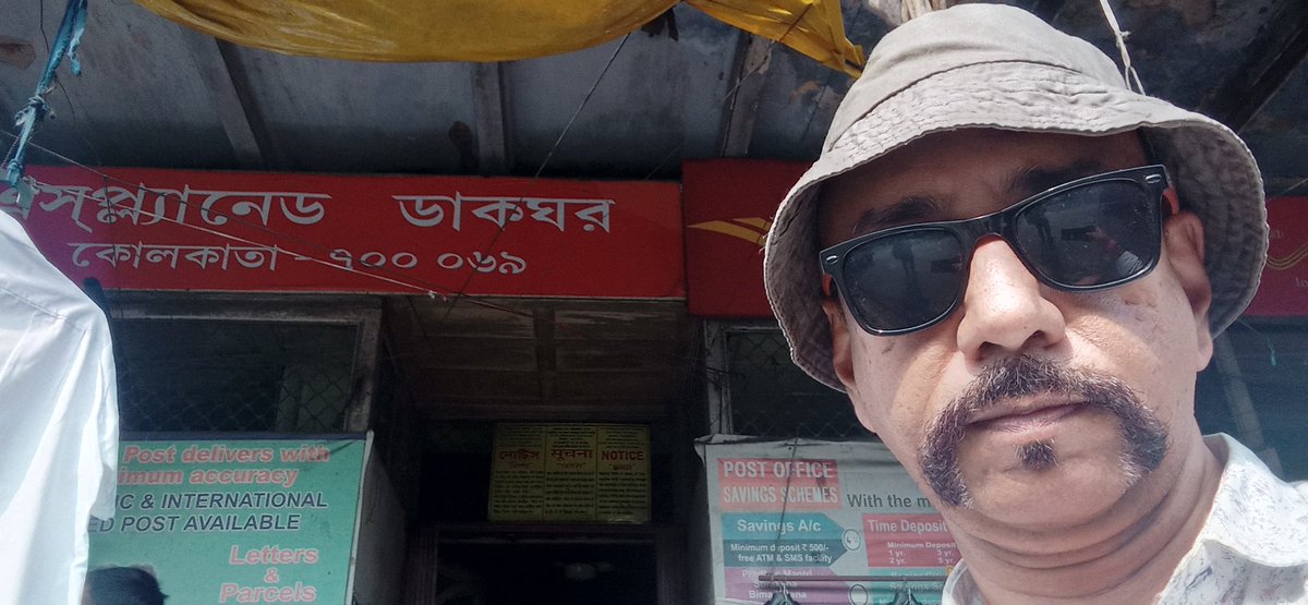 In front of the the #Esplanade Post Office in the city of joy. #postoffice #indiapost #Kolkata #India #exploreKolkata