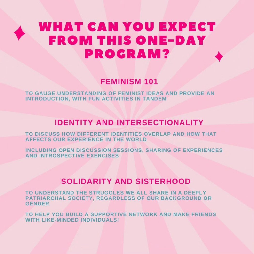 KauOKTak_'s tweet photo. We have planned out many fun activities and introspective modules on understanding the patriarchy, building solidarity around our shared struggles with lots of crying and/or laughing. Check our link in bio to register and watch this space for updates! https://t.co/n3oRDdSTb9