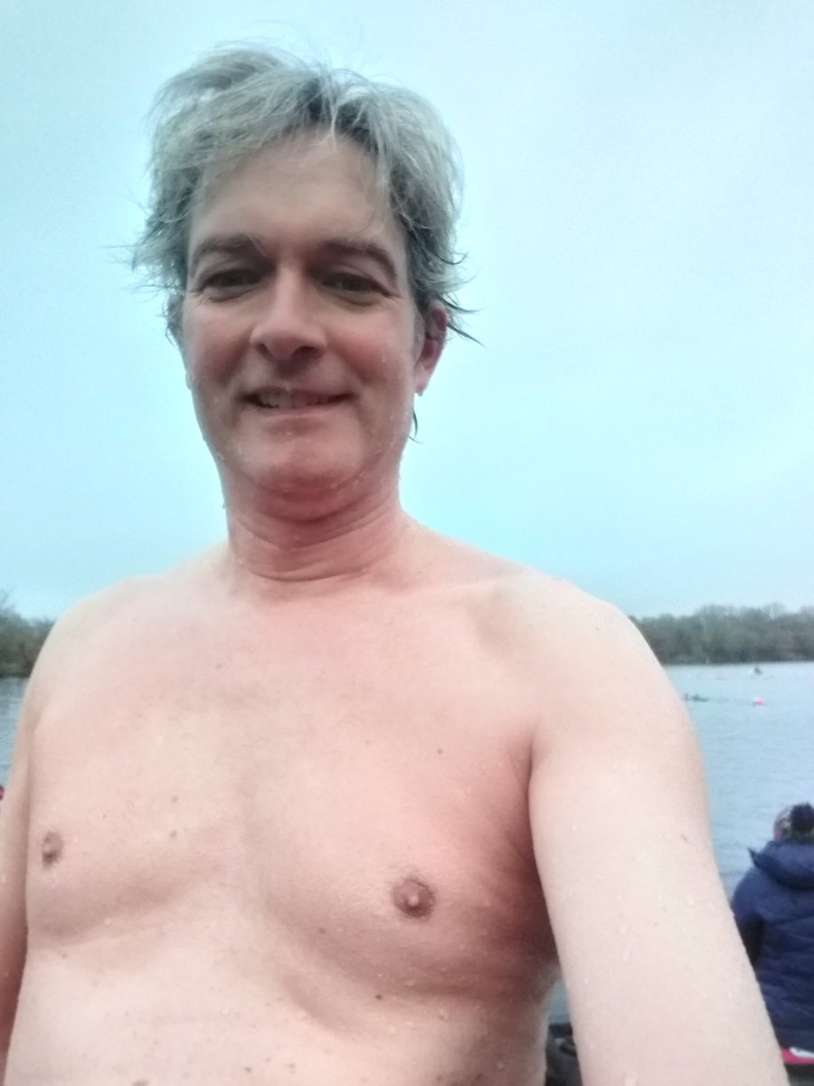 So pleased I achieved my second challenge this morning - was my tenth #openwaterswim of this winter in water of sub 10 deg C - got my @nowca 10 swims badge - only just though as it is likely water temp at Netherton Reservoir will be in double figures next week.