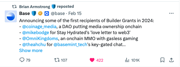 kyle_corsola's tweet photo. You might not know these guys but they were instrumental in what eventually became the Base Grant. Thank you all, and im sorry if i failed you in the past. We will in the end. @twoapesonerug @ctpaperhands @PluffyTheMighty https://t.co/p3zbpdMNuE
