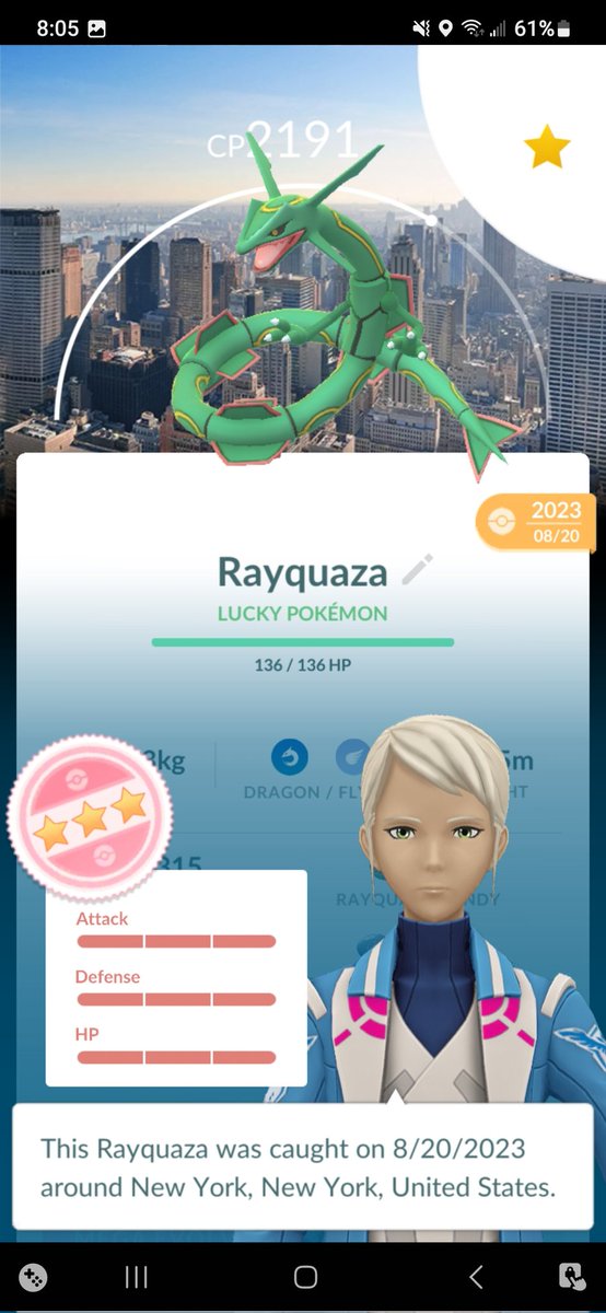 ElDragonboost's tweet image. Traded my boy some Rayqazas and ended up with this bad boy 😎#pokemongo #pokemonhundo