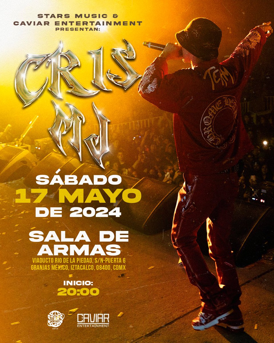 dsvmedios's tweet photo. 🎤 CRIS MJ OFRECERÁ UN SHOW EL PRÓXIMO 17 DE MAYO EN LA SALA DE ARMAS 🎶

🎟️ ¡Compra tus boletos a través de Passline!

🔗 +Info: https://t.co/MZ5G4BdorD

#CrisMJ #WelcomeToMyWorld #Partyson #ConciertoCDMX #MúsicaUrbana #Reggaetón #Trap #DSVmedios #viral https://t.co/cGU4oUn72Q
