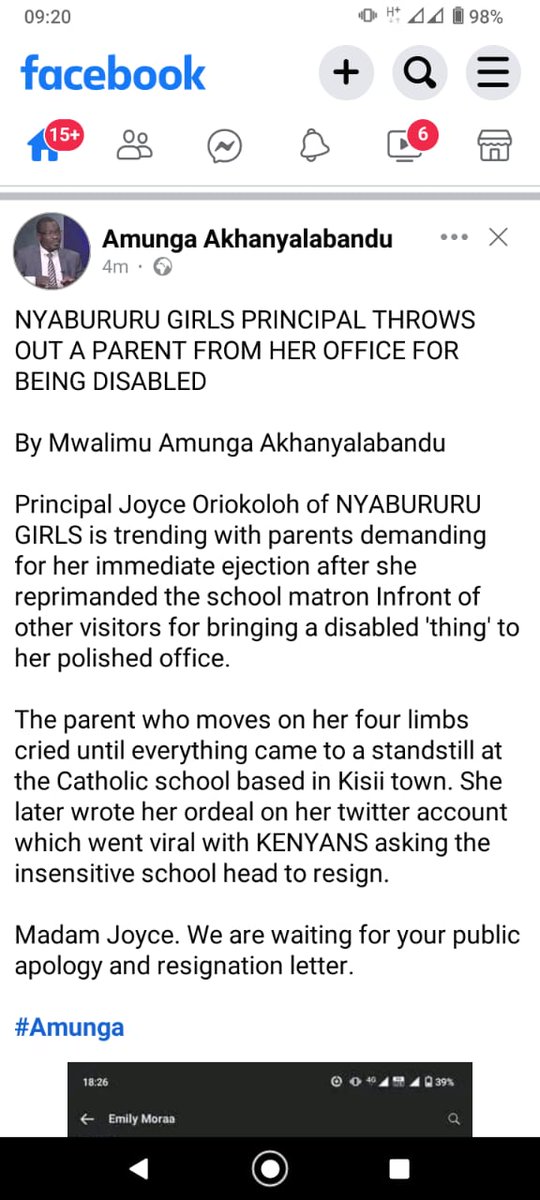 This is unethical, devastating, unprofessional and deamining not only to the woman's right as a person with disabilities but as a kenyan citizen. When did PWDs acquire the tag 'thing'??
@CBM_Global_KE 
@Kwwdnetwork 
@WCCKenya 
@TSC_KE 
#justiceforthisparentwithdisabilities
