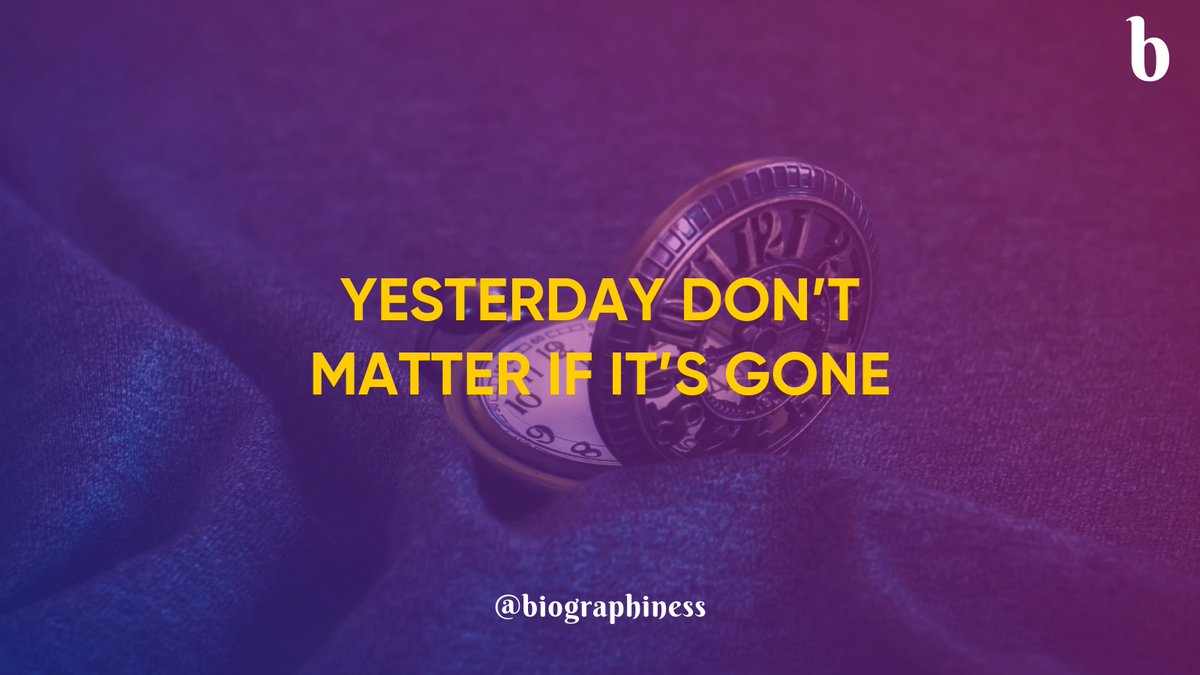 biographiness's tweet photo. You can’t change what happened yesterday, but you can change what happens today. Start fresh, start new, start now.🌱
Follow for more👉 @biographiness
#Biographiness #Biograghines #YesterdayIsIrrelevant #TodayIsImportant #StartFresh #StartNew #StartNow #NewBeginnings #Growth https://t.co/DGB8zCvEdq
