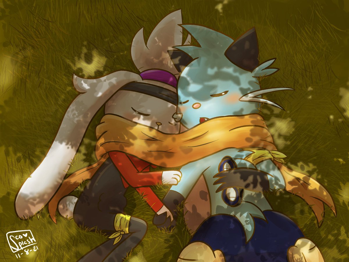 scosplash's tweet photo. I got tagged in an art train and as per usual I'm not tagging anyone else lol

anyway here's my two favorite drawings 💙❤️ https://t.co/HhS7HgkY2b