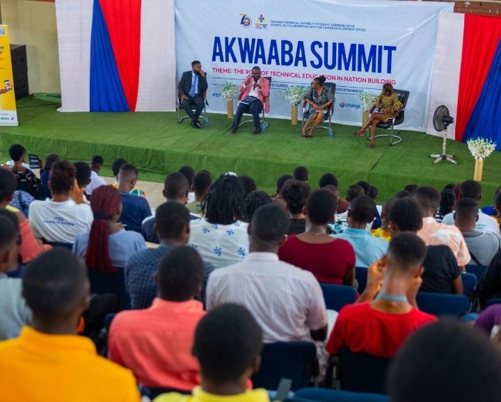 ttusrc_'s tweet photo. Scenes from the maiden edition of Akwaaba Summit, themed "The role of Technical Education in Nation Building" which took place on Thursday, February 15, 2024, at the Nicholas Aidoo-Taylor Auditorium, TTU.

#AkwaabaSummit24 #WoDaaDa https://t.co/MpN16toQ0X