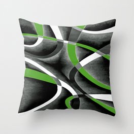 Eighties Jungle Green White Grey Line Curve Pattern On Black #ShowerCurtain #taiche #Society6 #eightiesretro #pattern #eightiesfashion #eighties #pillows #crisscrossing #lines #intersectinglines #linepattern #overlappinglines #homedecor #wallart society6.com/product/eighti…