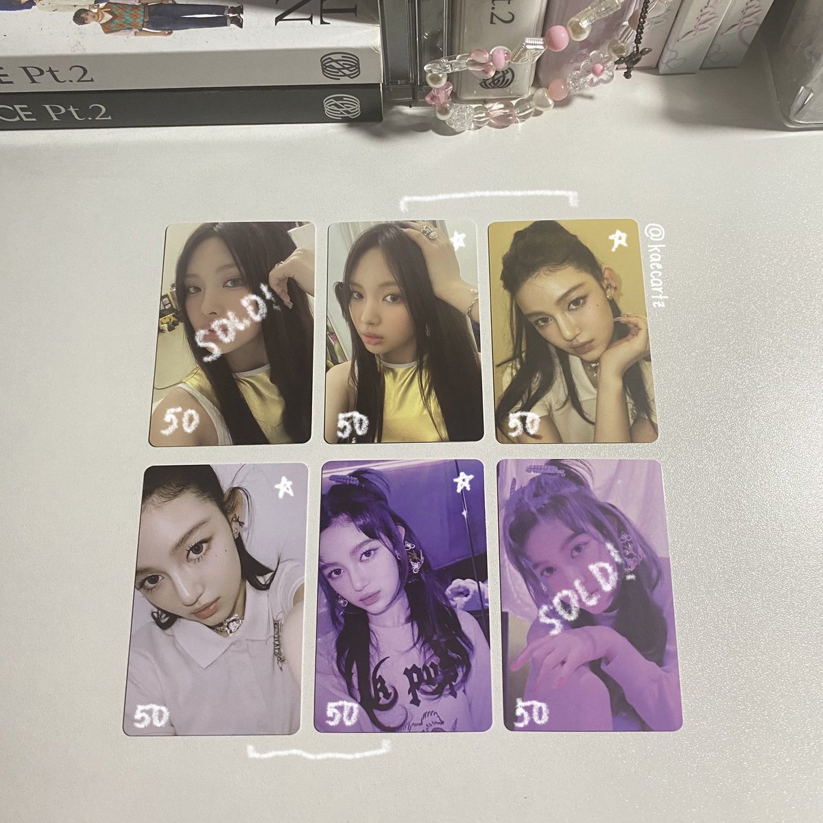 kaecartz's tweet photo. #kaecartzsales
       hyein and danielle photocard

𓏔 50 + lsf + pf
𓏔 180 if getting ⭐️ set + lsf + pf
𓏔 onhand and good condi
𓏔 dop : payo or 2 days reservation
𓏔 loc : malabon, metro manila

dm / comment to claim

tags : wts lfb hyein danielle get up photocard https://t.co/0hSqAjYnek