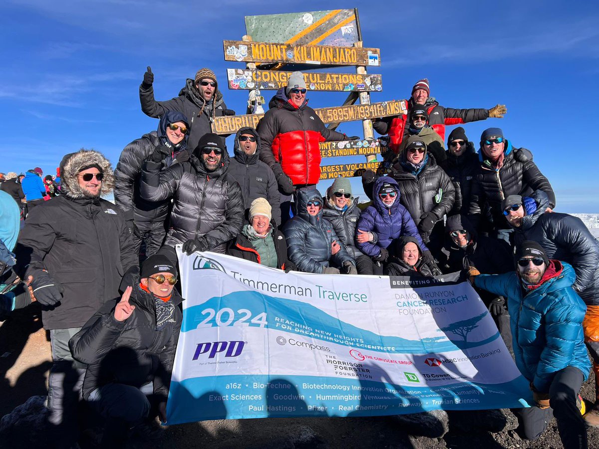 Here’s the whole gang from the @ldtimmerman Traverse on Mt. Kilimanjaro two days ago. Everyone made it to the top.
