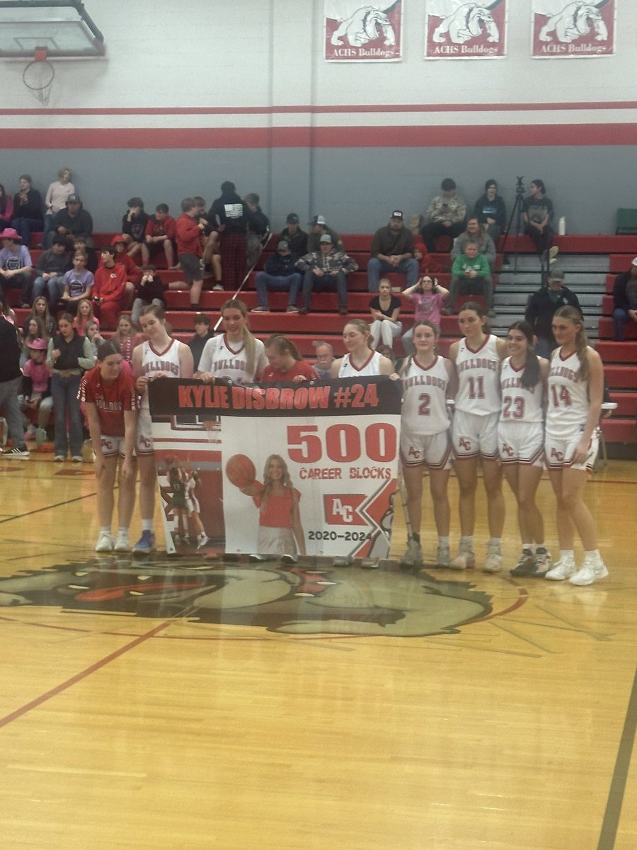 500 career blocked shots is an elite accomplishment.  We’re so proud of you and your hard work.
