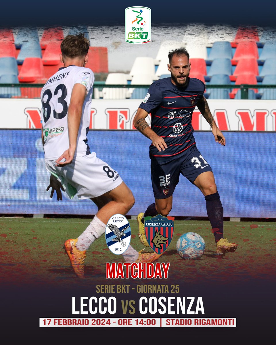 CosenzaOfficial's tweet photo. DAI COSENZA, JAMU LUPI 🐺❤️💙
🆚 @CalcioLecco1912
#ForzaLupi #LECCOS https://t.co/cGy0jImkjs