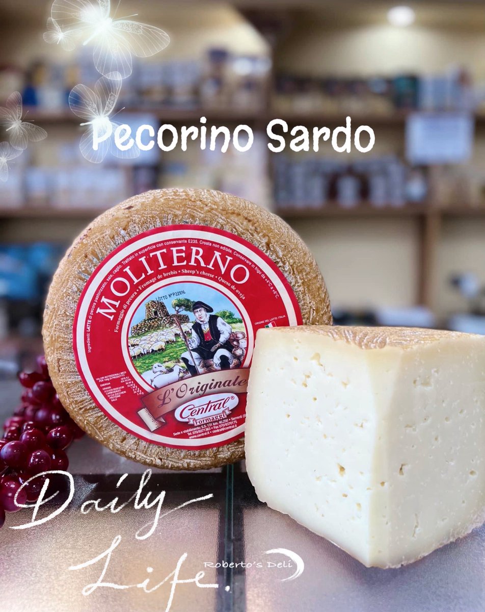 Pecorino Sardo 
#besocialcambridge #cambridgemarketsquare #robertosdeli #cheeseshop #stneots #shoplocal #wineshop #coffeeshop #ItalianCheese #hardcheese #sheepcheese