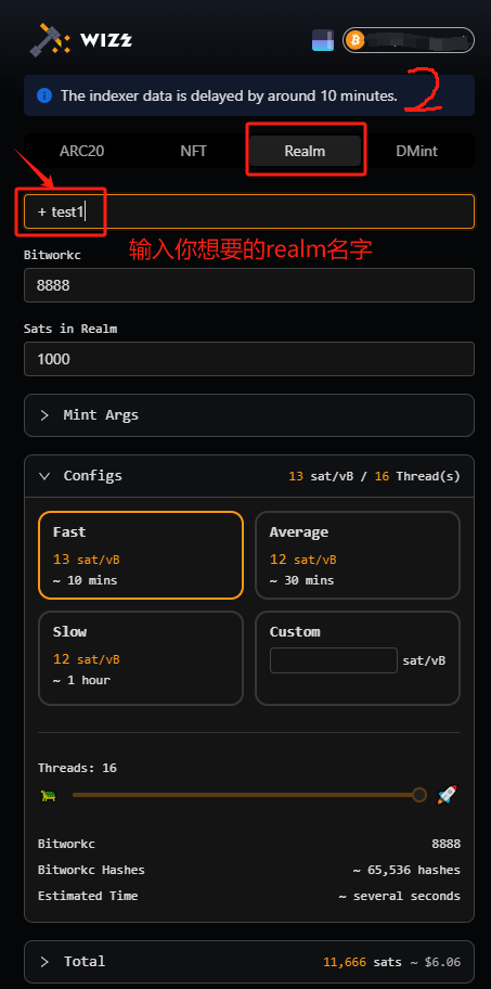 seanmeta007's tweet photo. 最近 #atomicals 一直在宣传 #realmname，很多小伙伴不知道如何注册自己喜欢的 #realm，其实 #wizzwallet 很早就给大家提供了入口，方便快捷，可谓是遥遥领先，下面是打 #realm 的流程
PS: $realm 作为同名meme，共识不错，市值才500M 值得关注和屯一点 
@atomicalsxyz 
@realmname 
@wizzwallet https://t.co/I23Cu4ThwY