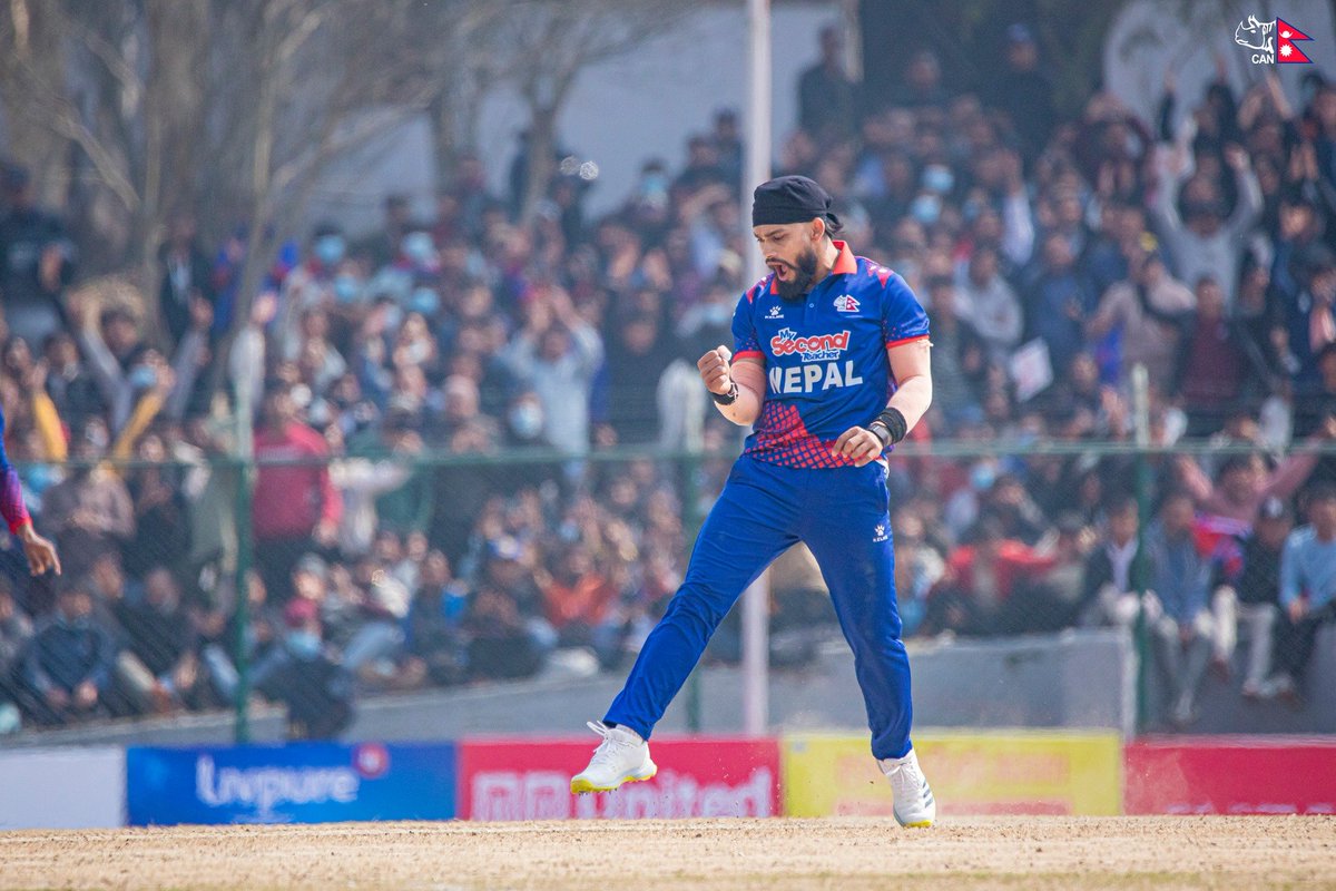 Kushal Bhurtel delivers a standout performance in his 50th ODI for Nepal, securing 4 wickets with an impressive 7-over spell, giving away just 20 runs. 🌟🇳🇵

#NEPvNED #NepalCricket #KushalBhurtel