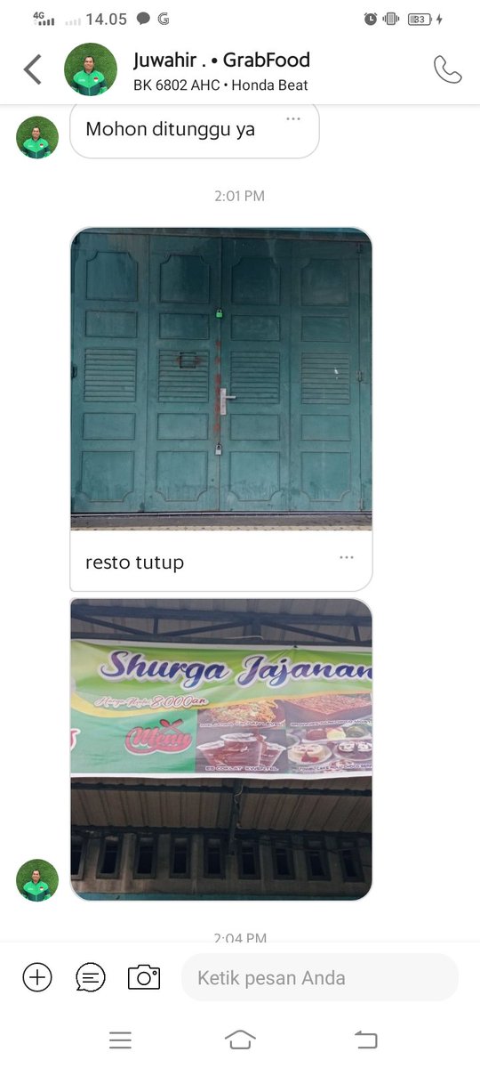 isahidayati's tweet photo. Min @GrabID tolong donk bantu cancel orderan gofood dengan kode GF-168
Driver udah datang kesana trnyata tutup restonya.
Saya sudah hubungi pusat bantuan
Jawabannya template aj
Disuruh hubungi resto buat mereka batalin
Saya gak punya kontaknya https://t.co/AxWnkXbfoF