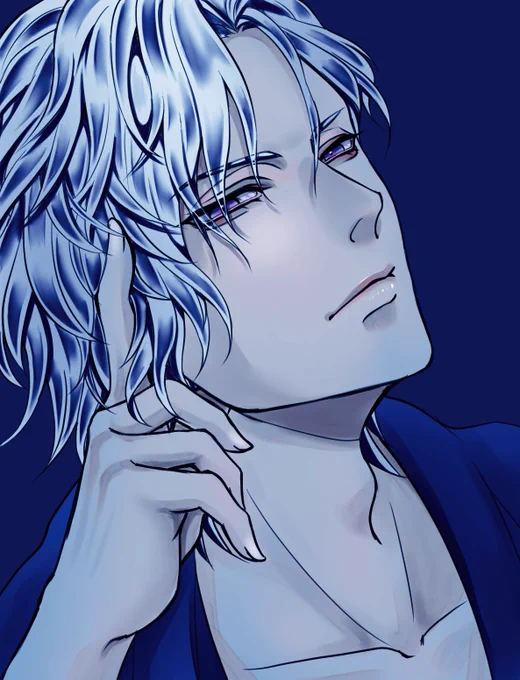 #RTした人のメディア欄覗いて素敵絵を私の絵柄で描いてもいいですか梅みかんさん反応ありがとうございました!!ヴァンのガリレオを描かせていただきました梅みかんさんみたいに仕上げれなかったのですが、何点か加工してホストみたいになったので見てやってください 