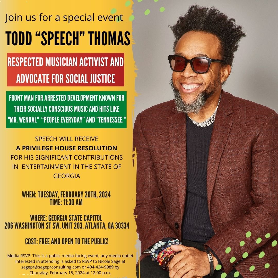 I got some news today! 
Our publicist nominated @Speech__ to receive this for (Black History Month) #BHM. Pls DM & let me know if you'd like to be my VIP guest for lunch reception following the press conference. It's going to be dope! #grateful #recognition #hiphopsaveslives