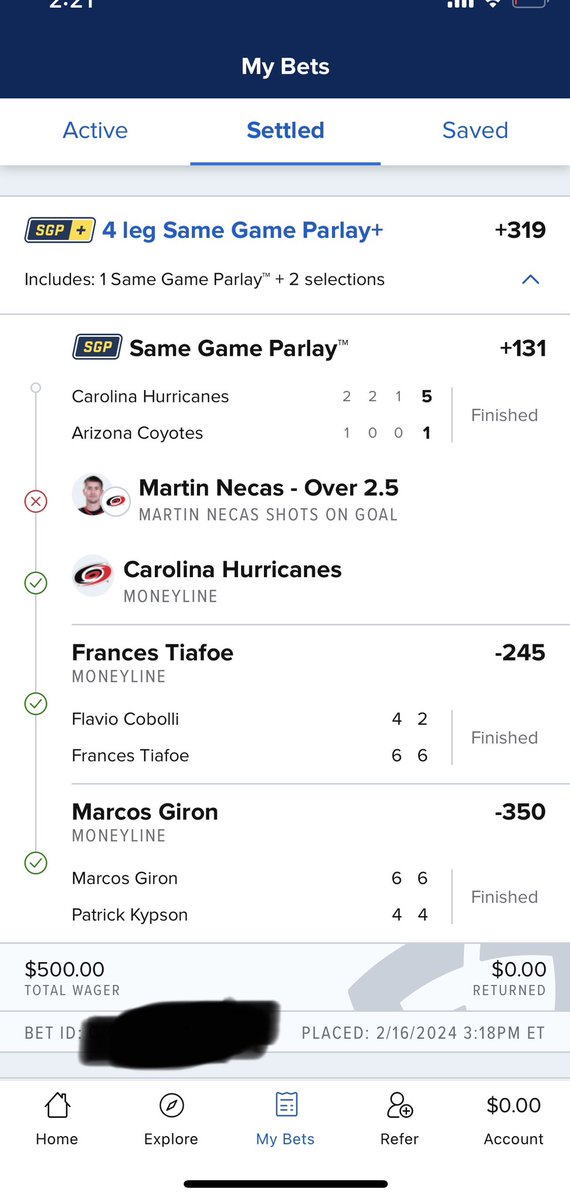 RizzProp's tweet image. Well that fuckin hurts.. Lesson learned, stick to your sport?

#NHL #gamblingx #PlayerPropBets #NBAAllStar #Canes