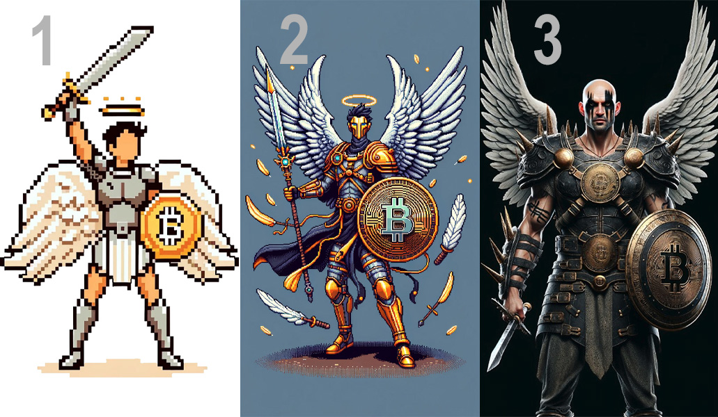 trevorjonesart's tweet image. You can be part of a very exclusive #BitcoinAngel PFP community. Which art style of unique PFP artwork would you prefer to own? 

Pick 1, 2, or 3. Bonus points for saying why. 🏅
