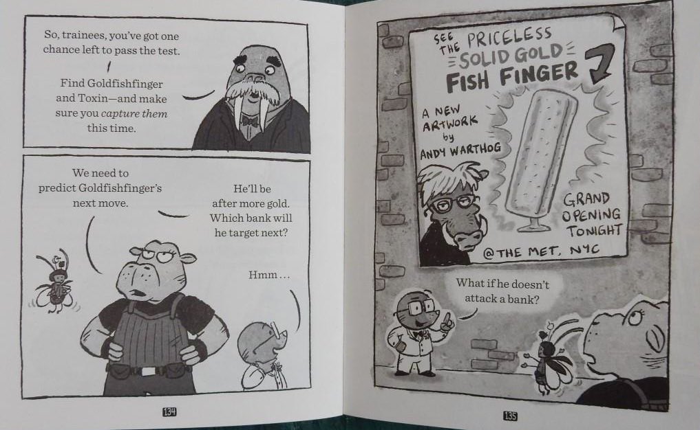 JillBennett18's tweet photo. Sure to get young readers giggling and groaning from beginning to end #SecretAgentMole @Jamesfoleybooks a story presented in #graphicnovel form @scholasticuk is #RedReadingHub’s #kidlit book of the day reviewed on the blog  https://t.co/y8aw2Mxode https://t.co/AFtGSbHhX1