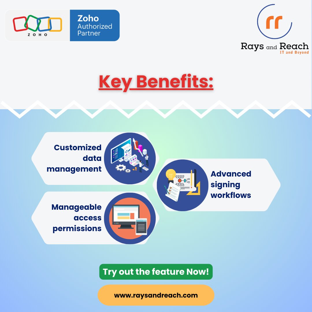 Rays_and_Reach's tweet photo. 🌟 Exciting Update from Zoho Sign!
📢 Introducing user groups, roles, and profiles! Manage document visibility and accessibility with precision.
Help document: https://t.co/hfxT6oMZnp
Connect with us at https://t.co/kxiAtkIMlk
#ZohoSign #RaysAndReach #ZohoPartner https://t.co/8cRF33IJlL
