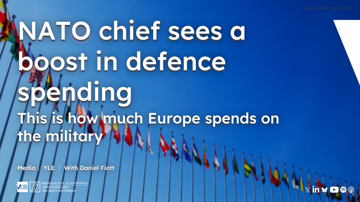 💬 <a href="/DanielFiott/">Daniel Fiott</a> recently shared his thoughts on NATO defence spending with <a href="/mette_nordstrom/">Mette Nordström</a> for @svenska_yle. He explained how defence spending includes investment in legacy systems as well as personnel and R&amp;D.

Read here in Swedish 🔸
svenska.yle.fi/a/7-10051119
