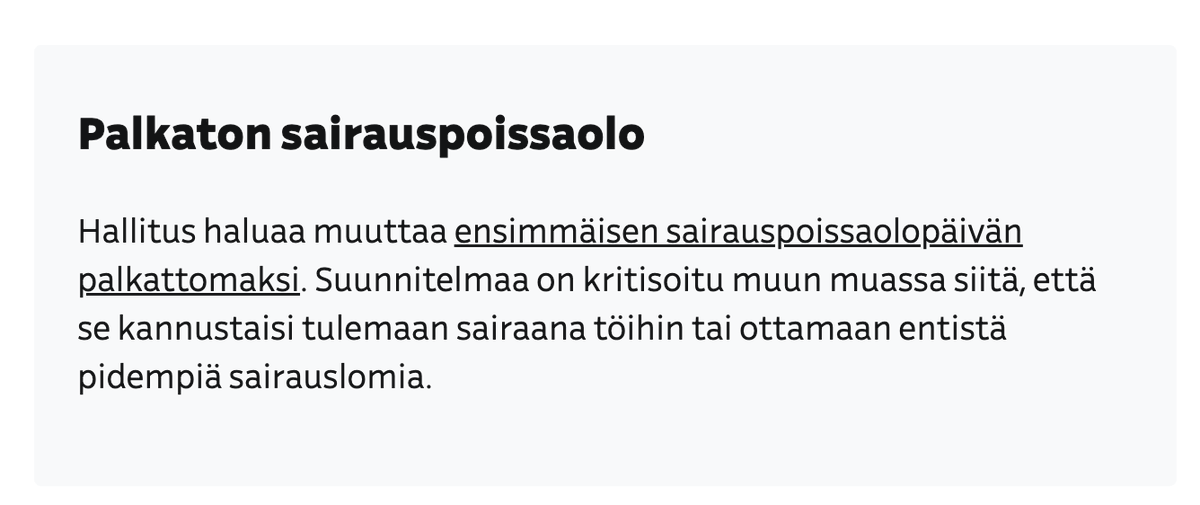 ivanpuopolo's tweet photo. Kas. Ylelle päässyt livahtamaan ay-propagandaa. 

Muutoshan oikeasti on se, että ellei TES:ssä jatkossa toisin sovita, eka päivä on palkaton. 

Nyt on niin, että ellei TES:ssä ei toisin sovita, eka päivä on palkallinen. 

(Psst... Laajasti on jo nyt sovittu palkattomuudesta.) https://t.co/TkGlWl1IsP