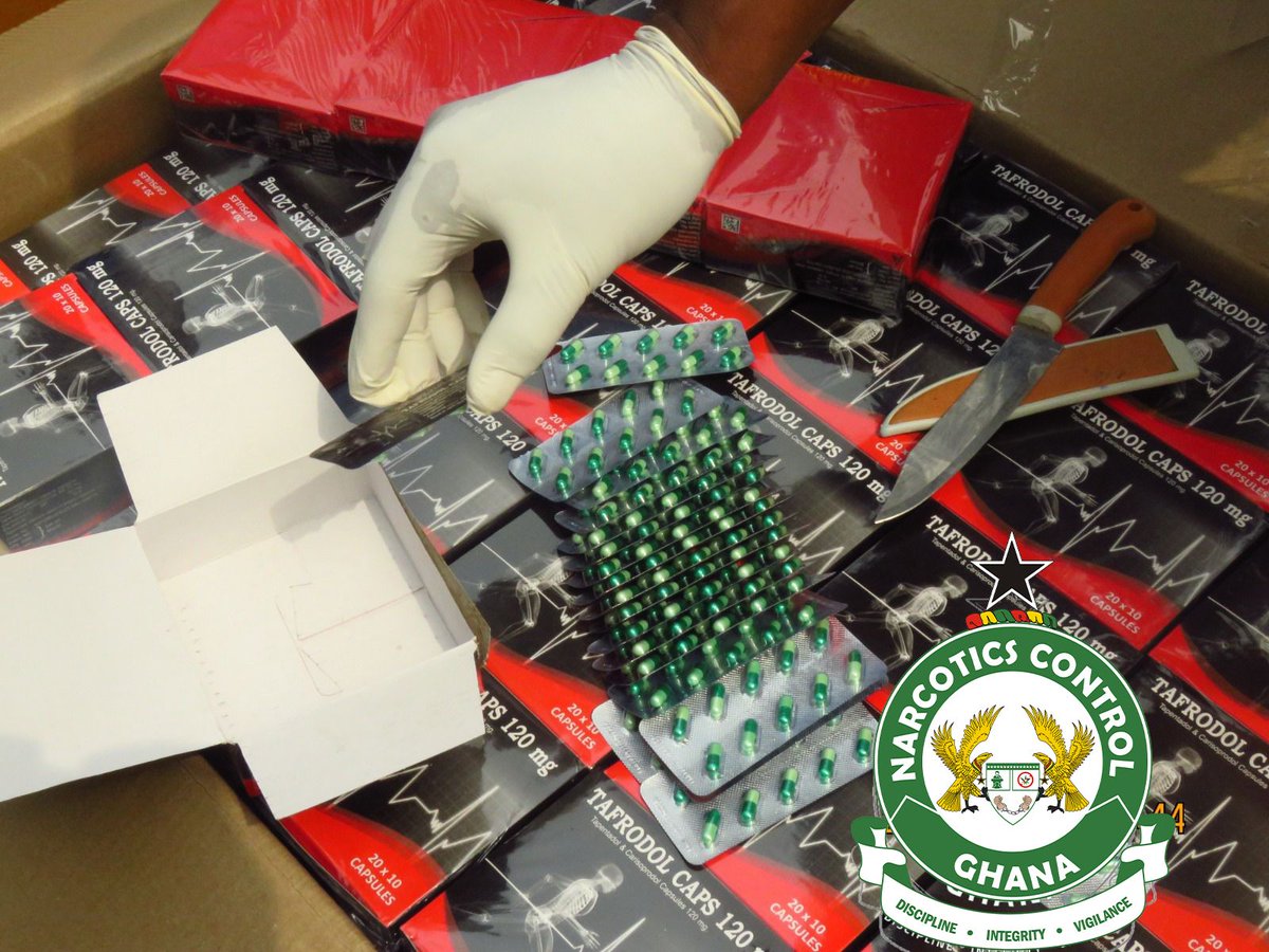 Matthew Nice (@matthewniceun) on Twitter photo Well done Ghana 🇬🇭 Narcotics Control Commission <a href="/ncc1019/">Narcotics Control Commission - Ghana</a> seizing 1.035m #tramadol 💊 at the Tema Port. #IONICS
<a href="/INCB_OPIOIDS/">ӨPIOIDS Project</a> <a href="/INCB_ION/">Project ION</a> <a href="/INCB_GRIDS/">INCB GRIDS</a> <a href="/B_uAmari/">amari</a> <a href="/GhanaRevenue/">GRA</a> <a href="/GhPoliceService/">Ghana Police Service</a> Well done Ghana 🇬🇭 Narcotics Control Commission <a href="/ncc1019/">Narcotics Control Commission - Ghana</a> seizing 1.035m #tramadol 💊 at the Tema Port. #IONICS
<a href="/INCB_OPIOIDS/">ӨPIOIDS Project</a> <a href="/INCB_ION/">Project ION</a> <a href="/INCB_GRIDS/">INCB GRIDS</a> <a href="/B_uAmari/">amari</a> <a href="/GhanaRevenue/">GRA</a> <a href="/GhPoliceService/">Ghana Police Service</a>