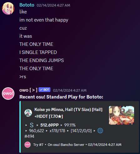 ah yes i got a 500 yippie happy valentines day :D