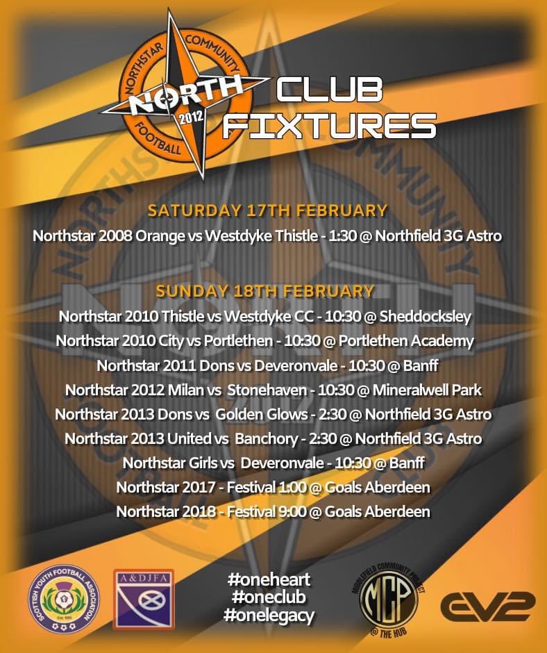 It’s nearly the weekend so you know what that means folks! Northstar fitba time! 

Come on you Northstar!! 💫

#northstarcfc #ev2sportswear #middlefieldcommunityproject #thehub #oneclub #oneheart #onelegacy