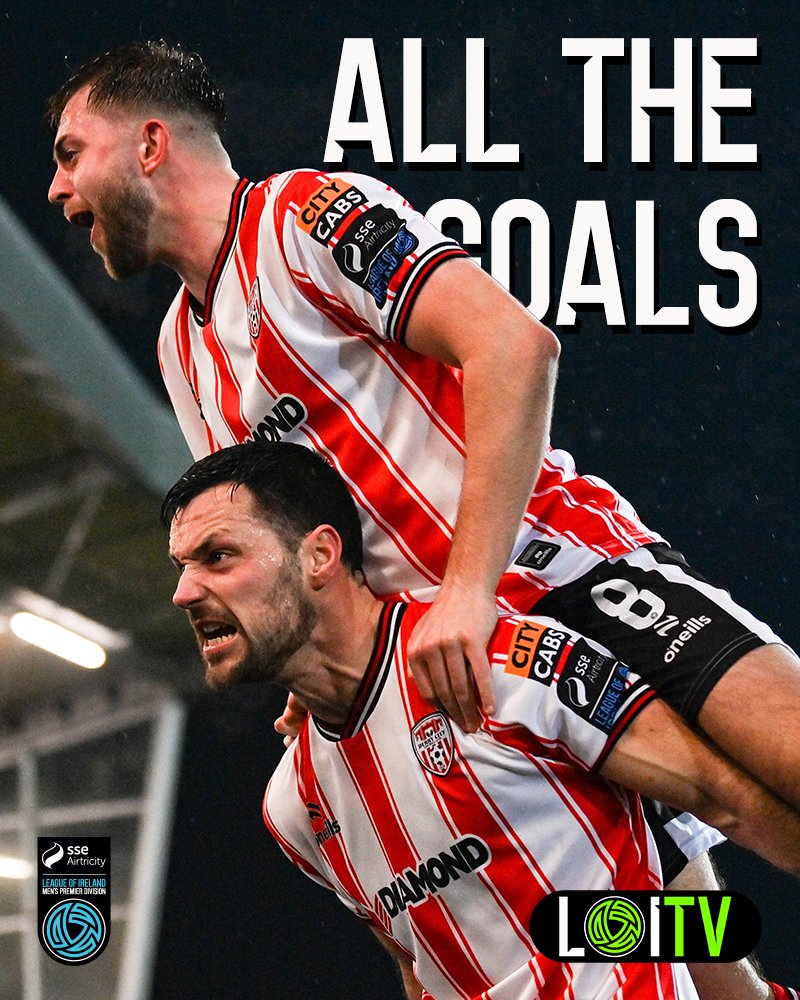 LeagueofIreland's tweet photo. All the goals from the SSE Airtricity Men's Premier Division action last night. 

https://t.co/Fg0BCVgy6N

#LOI24 | #LOITV