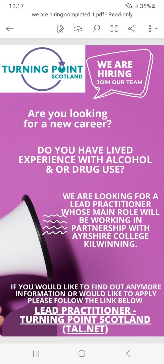 Just over a week to apply for this amazing opportunity. Supporting people to learn at college and take steps to employment. Living the dream.