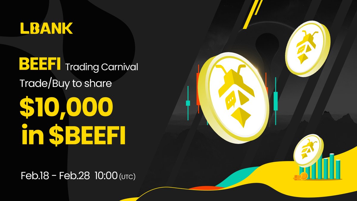 🔥 $BEEFI (Beefi Social) Trading Carnival: Trade/Net-buying to share $10,000 in $BEEFI (100,000 $BEEFI)!

⏰Feb.18 - Feb.28  10:00 (UTC)

👉Trade: lbank.com/en-US/trade/be…

💡Details: bit.ly/3uBQfAt