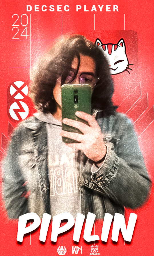 DecSecGaming's tweet photo. ¡DecSec Gaming se enorgullece en anunciar la renovación de "Pipilin" como nuestro duelista y second caller por otro año más! ¡Listo para llevar la lucha al frente y liderar estratégicamente desde el campo de batalla! https://t.co/z2n1Zt6H8k